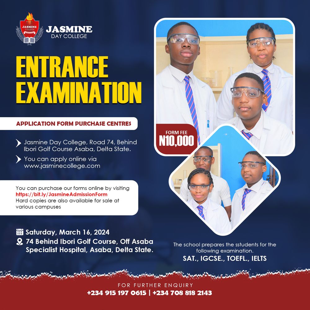 Entrance Examination Flyer