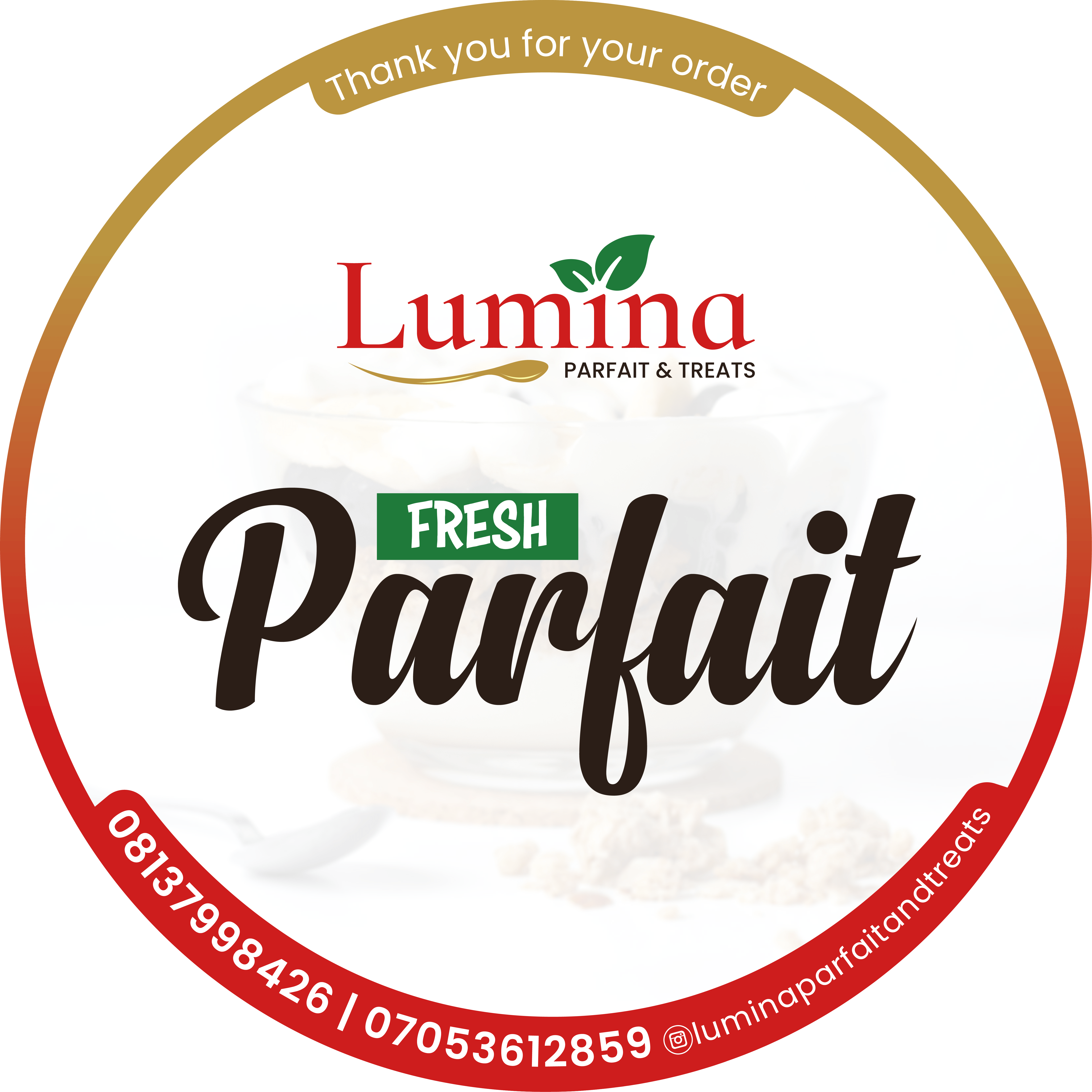 Lumina Parfait & Treats Sticker Design