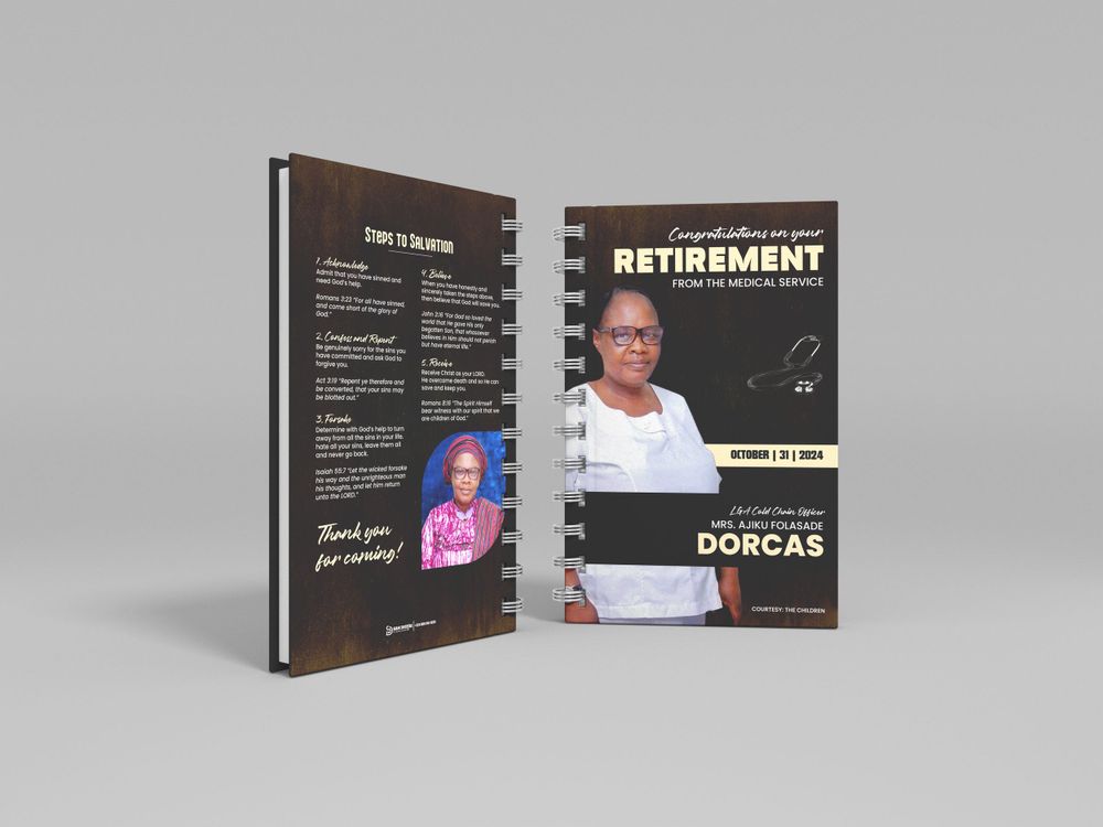 Retirement Farewell Notebook